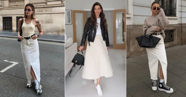 Falda blanca: 5 estilos sorprendentes que transformarán tu look