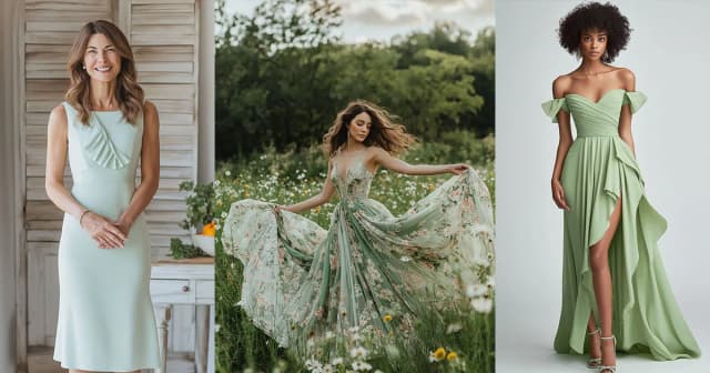 Con que combinar un vestido verde oliva para lucir espectacular